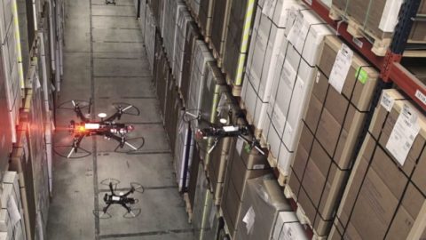 Magazijndrone gooit hoge ogen