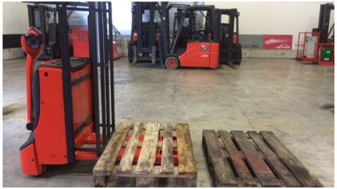 Klaprek voorkomt schade aan ladingen tweede pallet