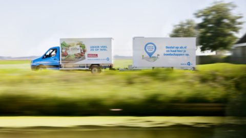 Albert Heijn komt met mobiel afhaalpunt