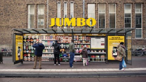 Opvallend: Jumbo opent supermarkt in bushokje