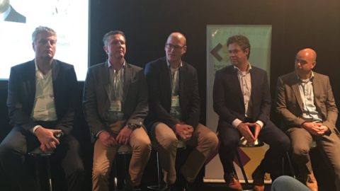 Genomineerden LMvhJ in de ring tijdens ICT & Logistiek