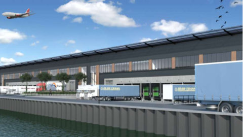 Park met duurzame distributiecentra nabij Amsterdam in aanbouw