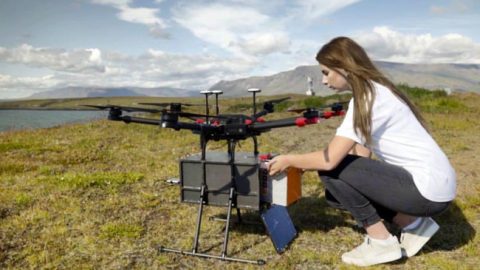 IJsland krijgt primeur in standaard dronebezorging