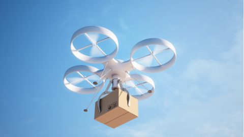 Amazon patenteert drone die met klant communiceert