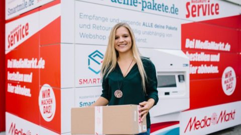 Smartmile opent slimme pakketterminal met MediaMarktSaturn
