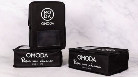 Omoda verstuurt schoenen in herbruikbare verzenddoos