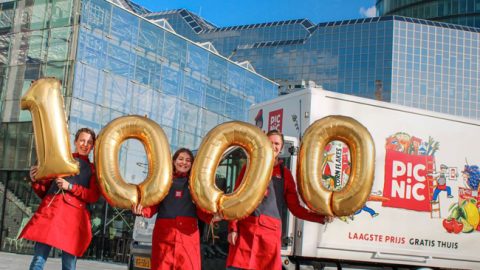 Picnic stuurt duizendste bezorgwagen de weg op